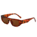 Retromode Schildpatt dicke Sonnenbrille fuer Damen und Herren, kleine Rechteckige Brille. - Schildpatt Rahmen