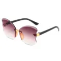 Stylish children gradient butterfly sunglasses for kids boys and girls UV protection. - Gradient Brown