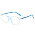 Kinderen anti blauw licht bril transparante montuur blauwe pootjes scherm bescherming - Transparant blauw