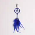 Blue Evil Eye Wall Hanging Feather Dream Catcher Ornament For Home Balcony Decor - 9528B