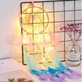 Acchiappasogni LED luce notturna piume rosa blu magica stanza decorazione murale luce. - 9007CD acchiappasogni palloncino confessione tricolore
