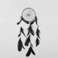 Attrape-rêves noir et blanc décoration murale suspendue pour la maison chambre - Noir