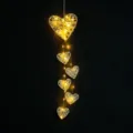 San Valentino Cuore Rattan Catena Luminosa LED Decorazione Parete Nuova Acchiappasogni - Cuore Intrecciato