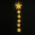 Catena luminosa a stella in rattan intrecciato decorazione, luci LED calde per festa stanza. - Stelle in rattan