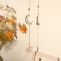 Crystal Star Moon Hanging Ornament Sun Catcher Prism Window Car Decor Suncatcher style - XY3244 Pentagram Diamond