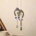 Crystal suncatcher horseshoe evil eye hanging ornament for car rearview mirror decor chic. - XY3241 Horseshoe Skull