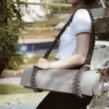 Χειροποίητο πλεγμένο λουρί χαλάκι γιόγκα από βαμβακερό σχοινί ανθεκτικός ιμάντας - Χειροποίητη Υφαντή Ζώνη Γιόγκα (YJ001F)