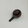 Black walnut wood car aroma diffuser roly-poly small round ball vent clip aromatherapy - Dark Walnut Color