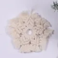 Sottobicchiere a stella in corda di cotone intrecciato a mano, elegante tappetino. - Sottobicchiere a Stella (7527A)