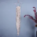 Decorazione da parete con stella in macrame fatto a mano corda di cotone boho - 7213A