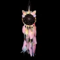 Acchiappasogni unicorno con luci LED decorazione da parete piume regalo per camera - Stile Illuminato(0217) / Rosa