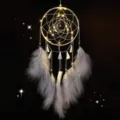 LED lighted feather dream catcher hanging wall decor for bedroom cozy home ornament lighting - 0098CCD Grey