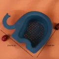 Panier de vidange d'evier de cuisine en plastique en forme d'elephant, filtre multifonctionnel. - Bleu foncé