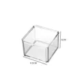 Transparente Kunststoff Aufbewahrungsbox für Kosmetik Teebeutel Schreibtisch Ordnung. - Klein (ohne Deckel)