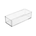 Transparente Kunststoff-Aufbewahrungsbox, Desktop-Organizer für Kosmetika und Teebeutel ordentlich. - Einzelnes Fach (ohne Deckel)
