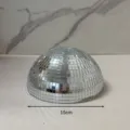 15cm discobal spiegel halve bol voor podium feest bruiloft DJ verlichting decor - 15cm / Zilver