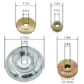 Replacement metal washers and nuts parts set with precise dimension specifications for lawn mower. - 4 Adapters