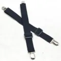 Verstellbare elastische Bettlaken-Spanner Halter Clips für Matratzenbezug Heimtextilien - 2 Clips (2 Stk./Packung) / Schwarz