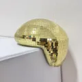 Gouden disco spiegel smeltende bal glas mozaïek decoratie eigenzinnig interieur ornament cadeau - 20x16cm / Goud