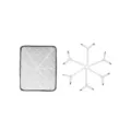 Cinghie elastiche regolabili per lenzuola, clip di supporto per materasso con design a fiocco per casa. - 12 Clip (1 pz/pacco) / Bianco