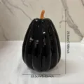 Black pumpkin disco ball mirrored glass Halloween party decoration photography props new - Irregular Pumpkin Shape A / Black