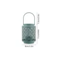 Antiker metallischer Kerzenhalter teal hohle Laterne für romantisches Abendessen Tischdeko. - Stil A / Grün