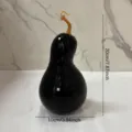 Black pumpkin disco ball glass mirror decorative gourd for Halloween party and photo props - Irregular Pumpkin Shape B