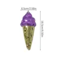 Decorazione appendibile a forma di gelato con sfera disco per feste estive - Oro Viola