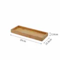 Rectangle bamboo storage tray variant, natural wood finish, compact home organization tool. - Bamboo Trays / Bamboo Green