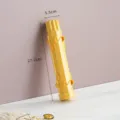 Yellow plastic sushi bazooka mold, household kitchen DIY rice ball making tool variant. - Striped Tube / OPP Bag / Yellow