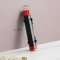 Black red cylindrical kitchen tool sushi maker mold with hanging clips 27.2x5.5cm home use - Striped Tube / OPP Bag / Black Red