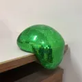 Groene Disco Smeltende Spiegel Bal Decor Uniek Glas Mozaïek Kunst Ornament Thuis - 20x16cm / Groen