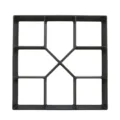 Zwarte kunststof betonmal voor tuintpaden, ideaal voor DIY bestrating en bestamping. - Straatvorm H 40x40