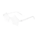 Transparente Stern rahmenlose Sonnenbrille fuer Kinder modische klare Brille Stile - Transparent