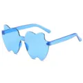 Blaue rahmenlose einteilige jelly Sonnenbrille in Wolkenform fur Party Dekoration - Blau