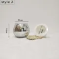 Maceta bola disco espejo de vidrio florero decoracion para el hogar 11x12cm estilo - Estilo Redondo