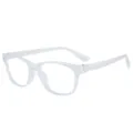 Montura de gafas ovalada transparente gafas anti luz azul estilo coreano tendencia SKU - Transparente