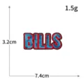 Κεντημένο διακοσμητικό σήμα BILLS με πούλιες patch DIY κατάλληλο για ρούχα και καπέλα - Έμβλημα BILLS (M1536)