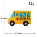 Cute school bus embroidered patch for children clothing decoration, durable fabric badge. - Yellow School Bus(R4746)