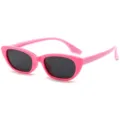 Rosa Silikon Kinder Sonnenbrille, süße kleine polarisierte Anti-UV Sonnenbrille für Kinder. - Magenta Rahmen Rosa Bügel