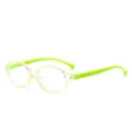 Kinder Blaulichtfilter Brille, leichte Vollrand Computerbrille für Online Unterricht. - Lichtgrün