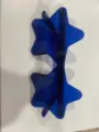 Blaue verbundene Party-Sonnenbrille, Neuheit Sternform Bonbonfarbe Mode Brille für Events. - Klein-Blau