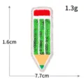 Potlood Pailletten Borduurwerk Patch Kinderen DIY Decoratieve Kleding Patch 1.6x7.7cm - Potlood Pailletten Geborduurde Patch (M1550) / 1 Stuks Verpakking (7.7x1.6cm) / Groen
