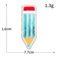 Potlood Pailletten Geborduurd Patch DIY Kinderkleding Decoratieve Applicatie Naaien - Potlood Pailletten Geborduurde Patch (M1550) / 1 Stuks Verpakking (7.7x1.6cm) / Blauw