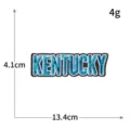 Κεντημένο σήμα με πούλιες γράμματα Kentucky αξεσουάρ ρούχων DIY διακοσμητικό. - Έμβλημα KENTUCKY (M1452)
