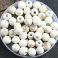 Perles en ceramique rondes 6-12mm perles de porcelaine pour bracelet DIY fabrication de bijoux. - Perle en glaçure réactive 6 mm (trou env. 2,8-3,0 mm) / Paysage de Prairie