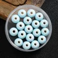 Abalorios de rueda de cerámica de Jingdezhen accesorios de joyería azul claro ábaco - Cuenta de Ábaco Pequeña / Azul claro