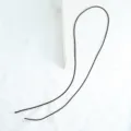 Cordón elástico marrón oscuro para fabricación de joyas, hilo de cuentas DIY 50 cm largo - 50cm / Café