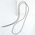 Cordón elástico redondo marrón oscuro para abalorios y hacer pulseras, accesorio de manualidades. - 100cm / Café