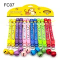 Colorful pet collars set with cute bells, durable nylon material, pack of 12 pieces. - Width 1.0cm / FC07